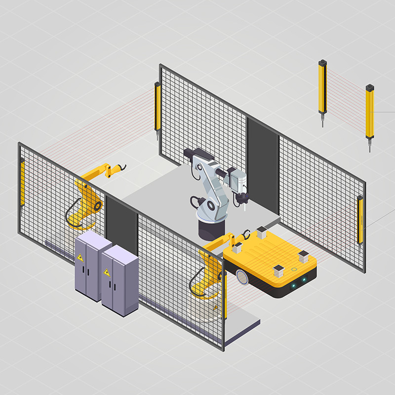 Application of QT Series Safety Light Curtains in Safety Protection of Robot Work Units