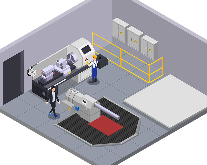 Industrial Safety Mat Application