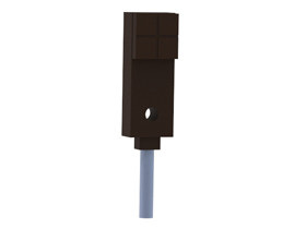 Czujnik zbliżeniowy indukcyjny kwadratowy | LE10 Wstępnie okablowany, nieekranowany, kwadratowy, 10x6mm, 2-metrowy kabel | DADISICK
