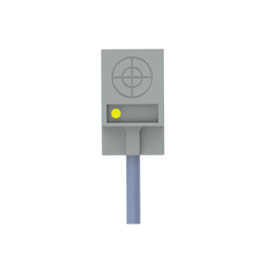 Čtvercový kapacitní senzor přiblížení | Čtvercový typ 18x10x30mm 2metrový kabel CE18 s předpřipraveným vodičem, stíněný | DADISICK