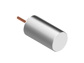 Czujnik zbliżeniowy pojemnościowy odporny na wysoką temperaturę | Cylindryczny M30, kabel 2M, CG30, wstępnie okablowany, ekranowany | DADISICK