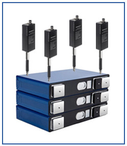 Contact Displacement Sensor Measuring Lithium Battery Flatness