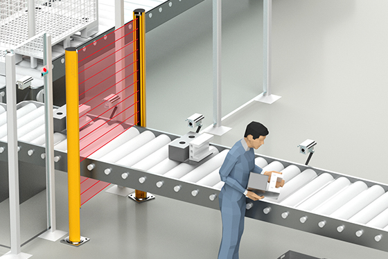 Safety Light Curtain with blanking function