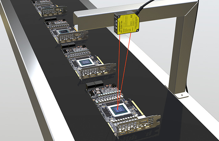 DADISICK laser displacement sensors can detect missing PCB components.