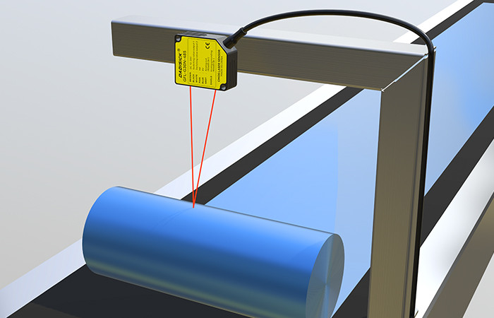 DADISICK laser displacement sensor detects coil diameter allowance