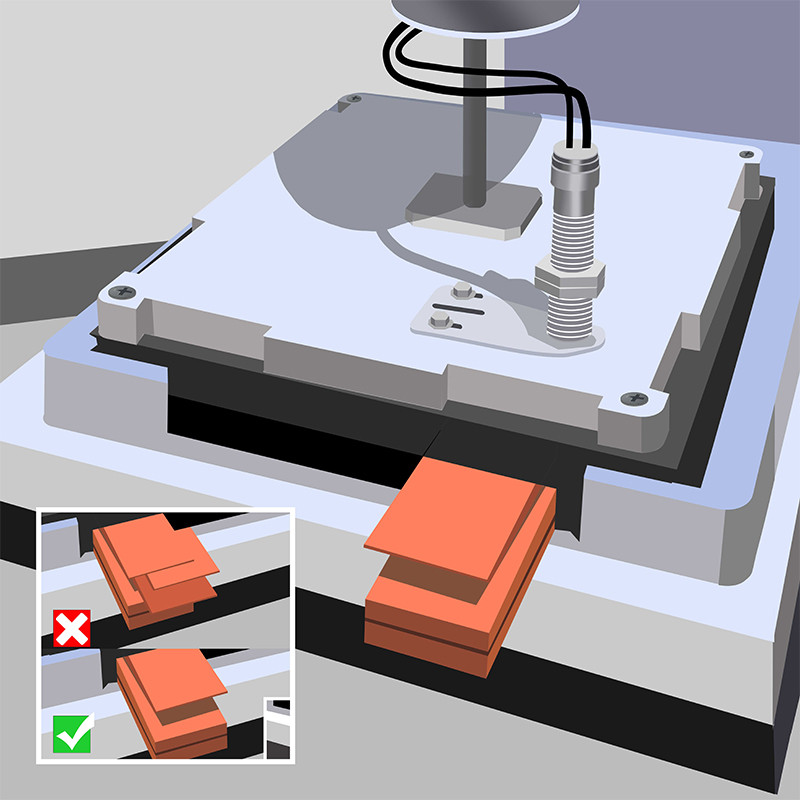 Metal sheets / foils → Inductive / magnetic sensors.