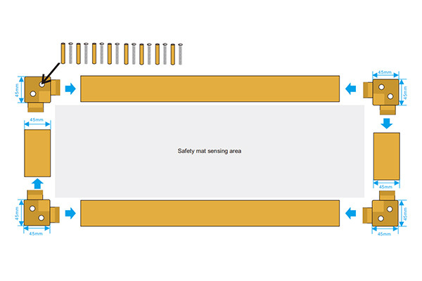 Installation Pressure-Sensitive Safety Mats