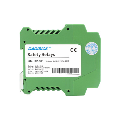 Safety Relay DK-Ter-A Series with automatic and manual reset configurations
