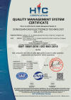 ISO Certificate of Safety Light Curtains