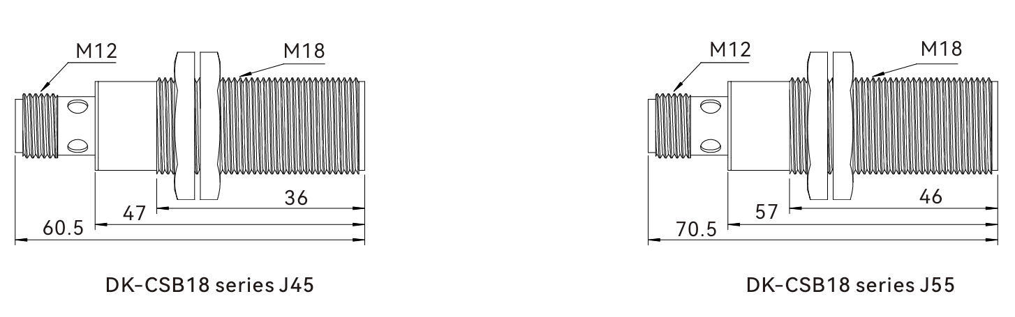 Proximity switch ultrasonic sensor DK-CSB18 series