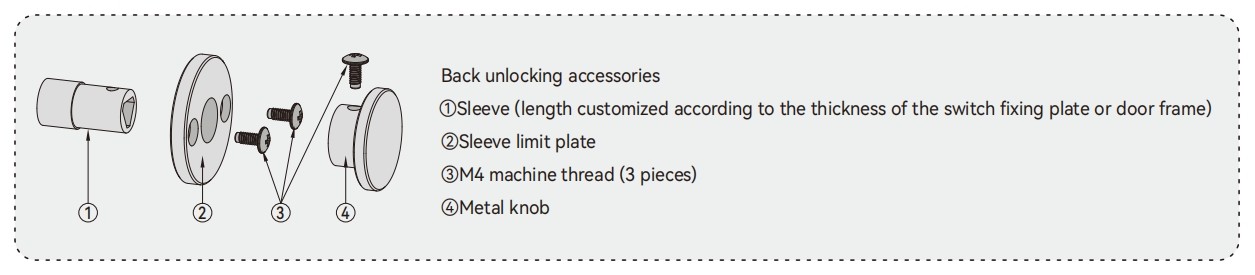 Interlock switch back unlock button