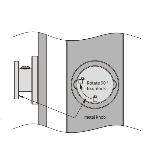 Interlock switch back unlock button