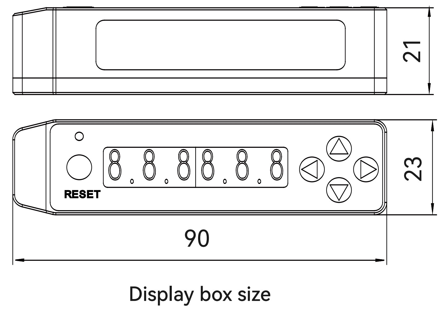 GFJ Series Distance Measurement Sensor Dimension