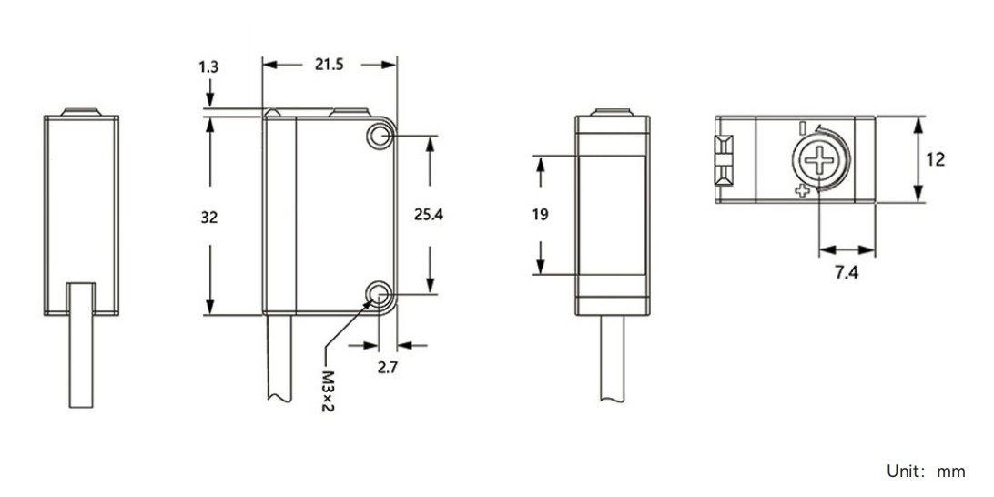 Photoelectric Sensors GB43 Series Dimensions