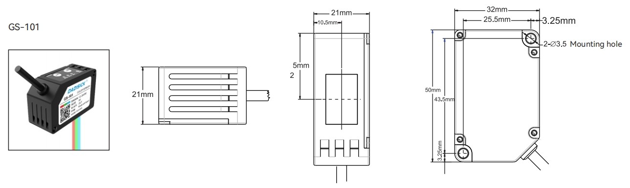  Color Sensor Dimensions