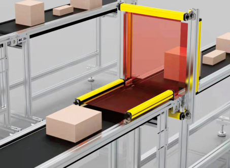 Safety Light Curtains in Cardboard Box Dimension Measurement