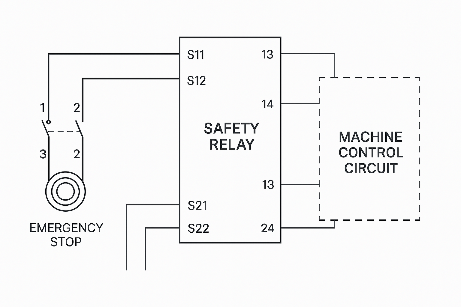Safety Relay Wiring Diagram