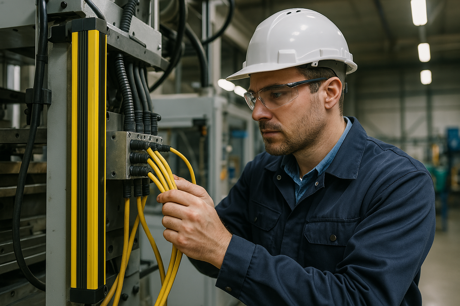 Light curtain safety circuit design