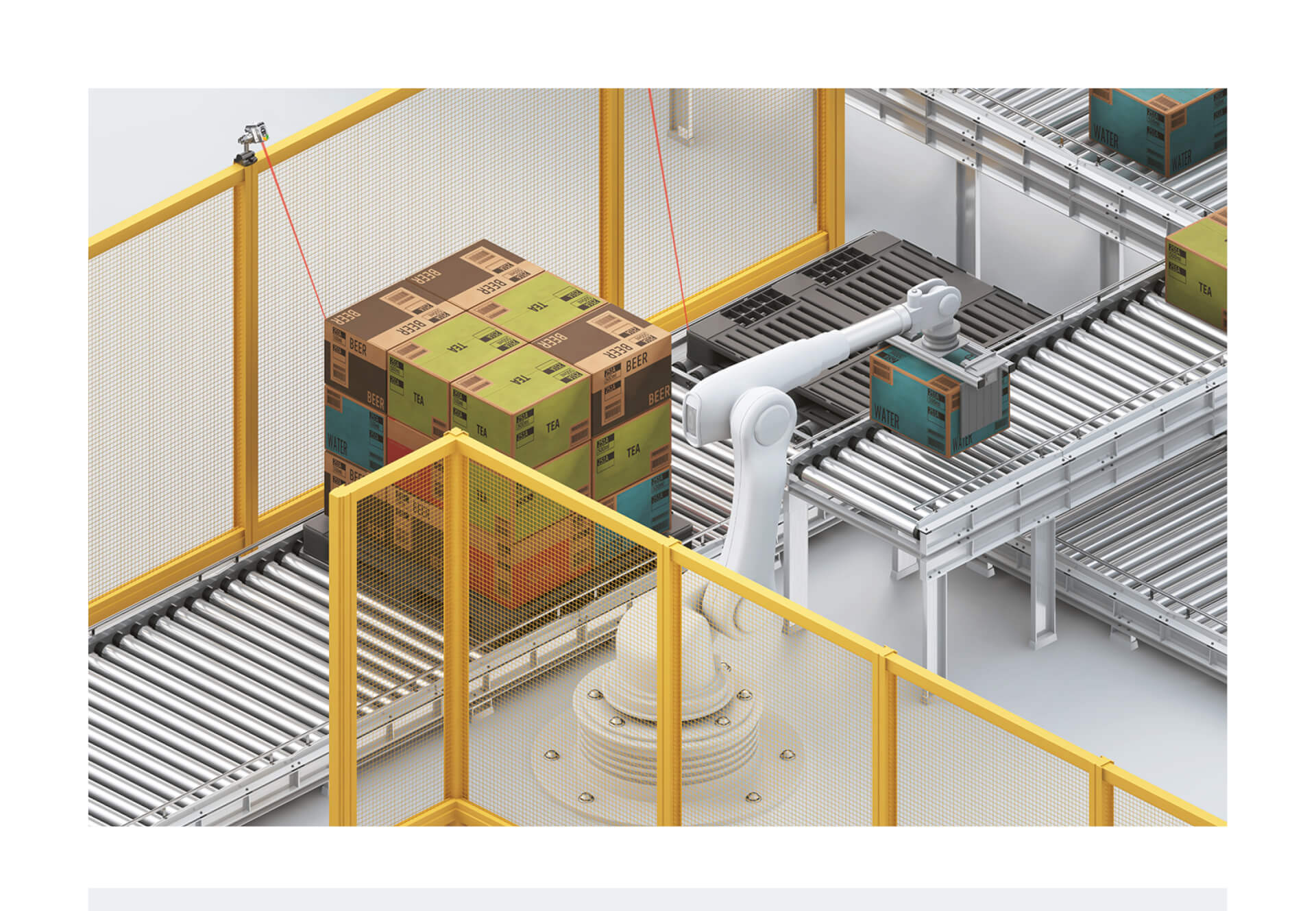 Omron E3AS-HF Sensors with excellent angular characteristics can be installed away from people and robots