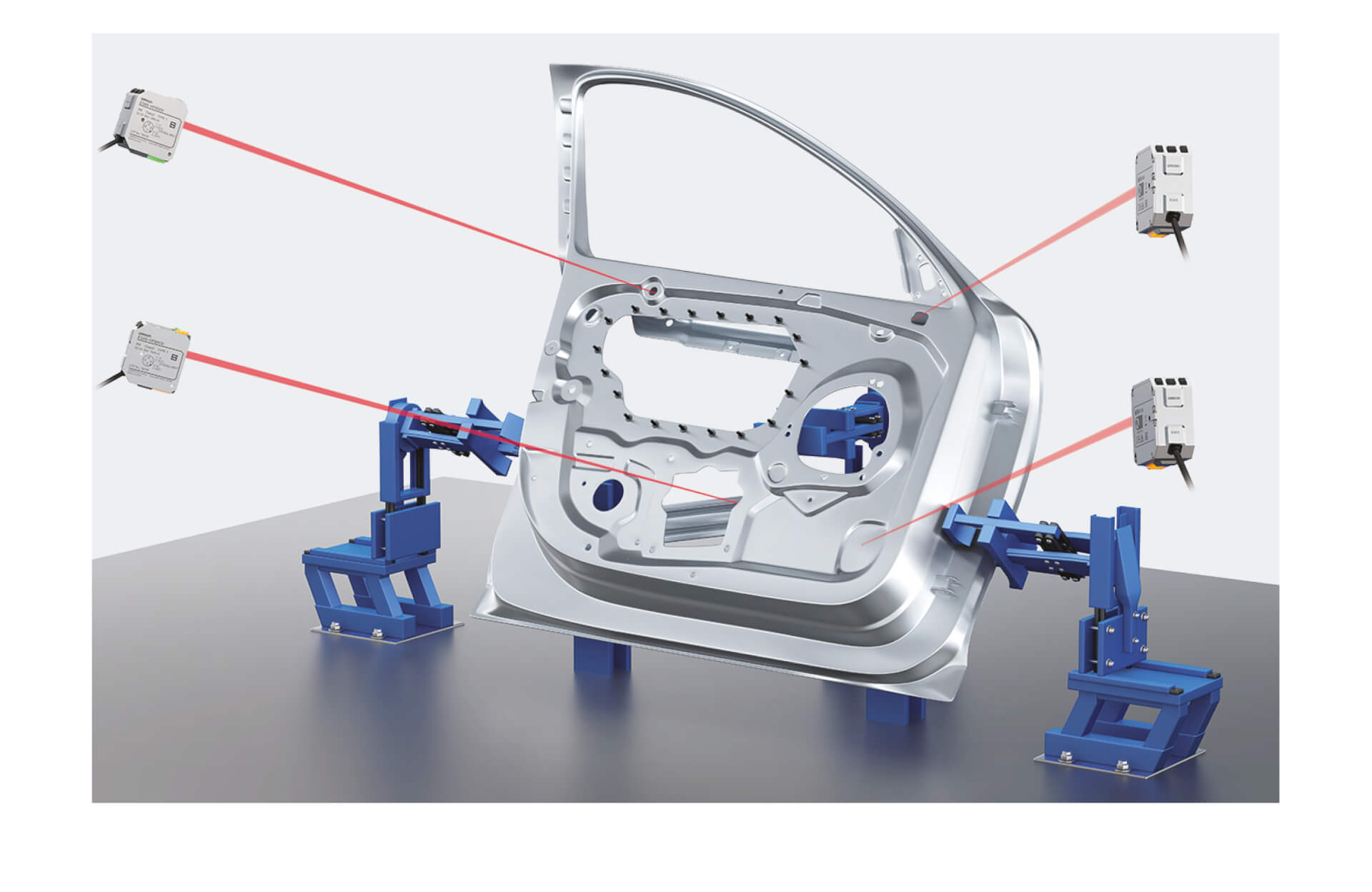 Omron E3AS-HF can detect multi-color, low-reflection workpieces.