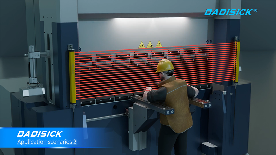 Safety Light Curtain for Bending Machine Protection