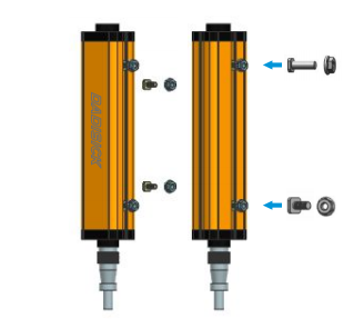 Installation method of T-shaped screws on the back(Original accessories)