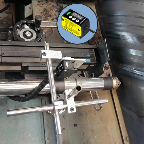 Auxiliary Equipment for Laser Pipe Cutting Machines in Cutting Spiral Welded Steel Pipes—Laser Displacement Sensors