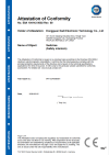 TÜV Certificate of Switches/Safety interlock