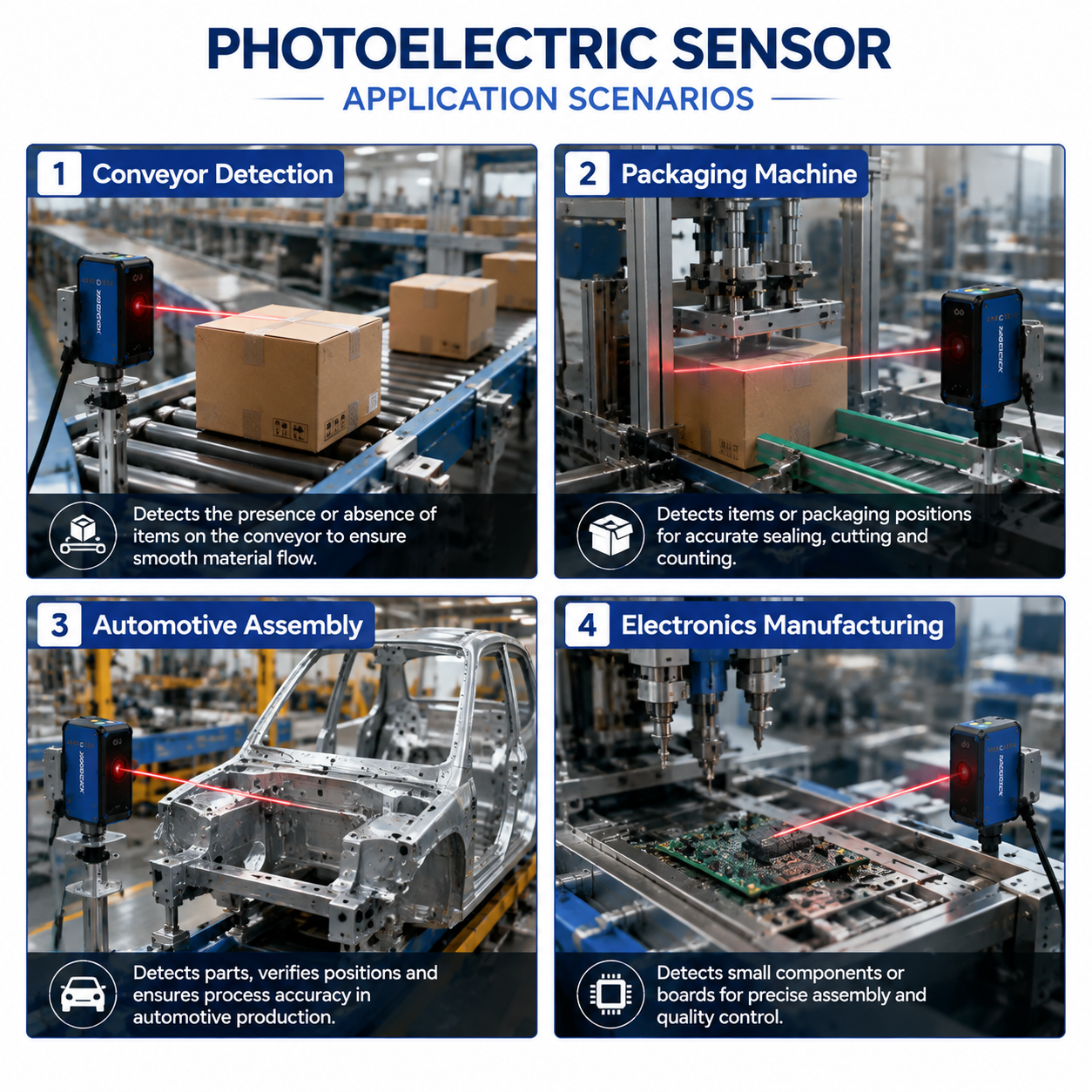 Application scenarios of photoelectric sensors
