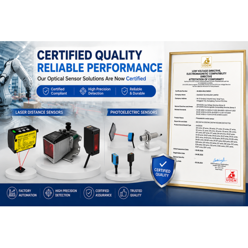 DADISICK Optical Sensors Achieve EU Compliance Certification for Enhanced Industrial Reliability