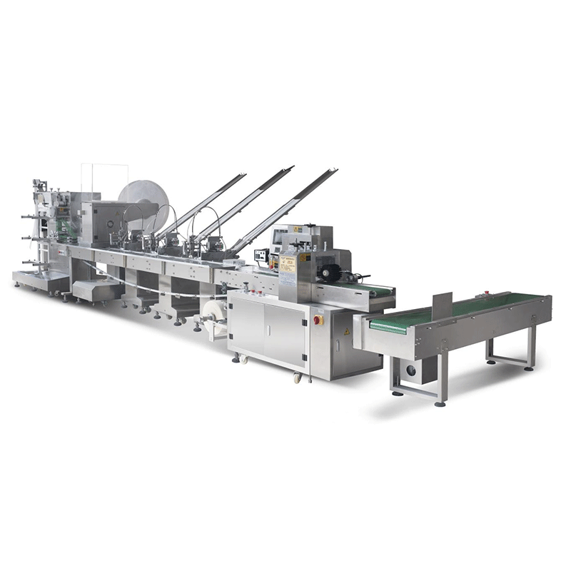 Automatic High Speed Cutlery Packing Machine with Napkin | Disposable Wooden Knife Spoon Fork Wrapping Packing Machine | Wooden Tableware Production Line