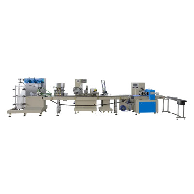 Automatic High Speed Cutlery Packing Machine with Napkin | Disposable Wooden Knife Spoon Fork Wrapping Packing Machine | Wooden Tableware Production Line
