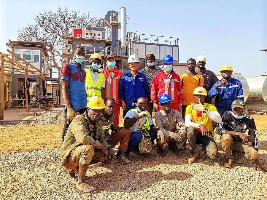 Construcción de Maquinaria Planta Mezcladora de Asfalto 125t/h