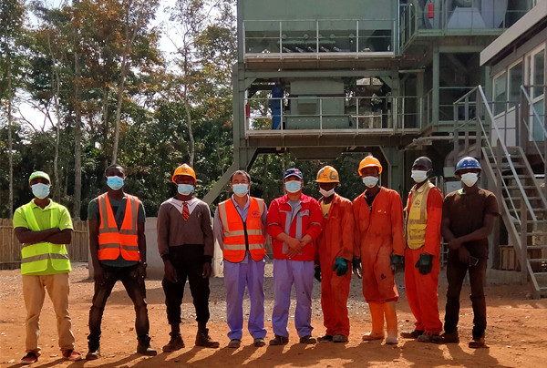 Planta mezcladora de asfalto de 125T/H de D&G Machinery en Liberia