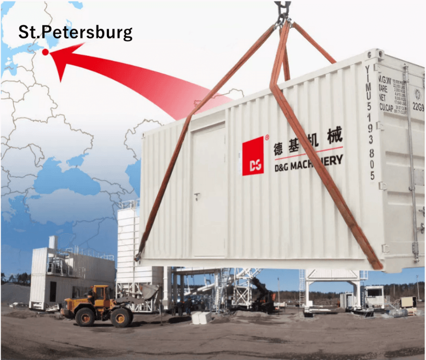 Dé nueva vida a la construcción de carreteras del cliente en San Petersburgo, Rusia