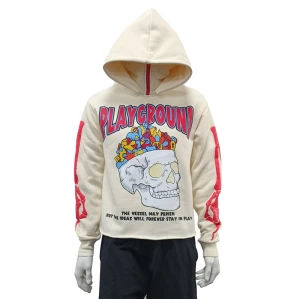 individuelle coole Kapuzenpullover für Männer mit Puffdruck-Hoodie-Herrenfabrik | Lieferant für Herren-Skelett-Hoodies