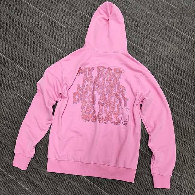  pink hoodie men