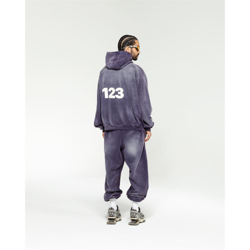 custom tracksuit men with acid wash supplier in China  | men's wholesale clothing china