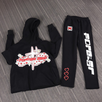 custom tracksuits for men with heat transfer printing  | hip hop clothing manufacturers