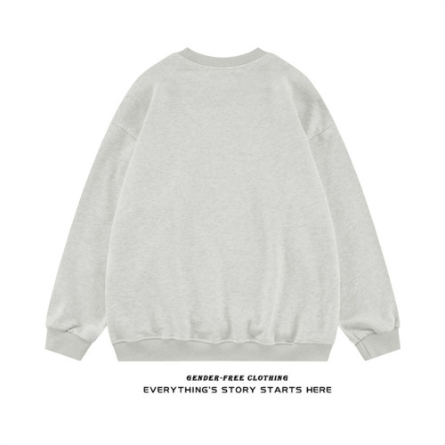 kundenspezifisches schwarzes Herren-Sweatshirt mit Rundhalsausschnitt und Patch-Stickerei-Anbieter | Großhandel für Herrenbekleidung
