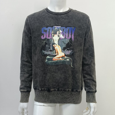 wholesale custom graphic sweatshirts mens with digital printing factory | men's clothing wholesalers