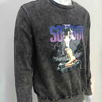 wholesale custom graphic sweatshirts mens with digital printing factory | men's clothing wholesalers