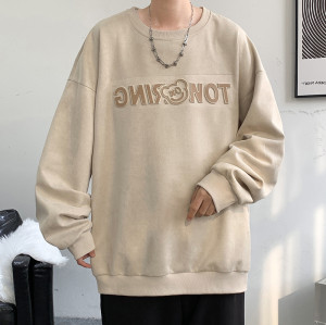 Großhandelsanbieter für maßgeschneiderte graue Herren-Sweatshirts mit Silikondruck | Hersteller von Herrenbekleidung