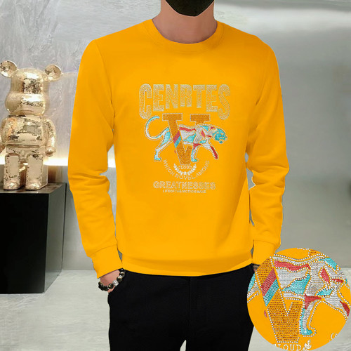 maßgeschneidertes Herren-Sweatshirt mit Rundhalsausschnitt und Strass | Großhandelslieferanten für Kleidung aus China