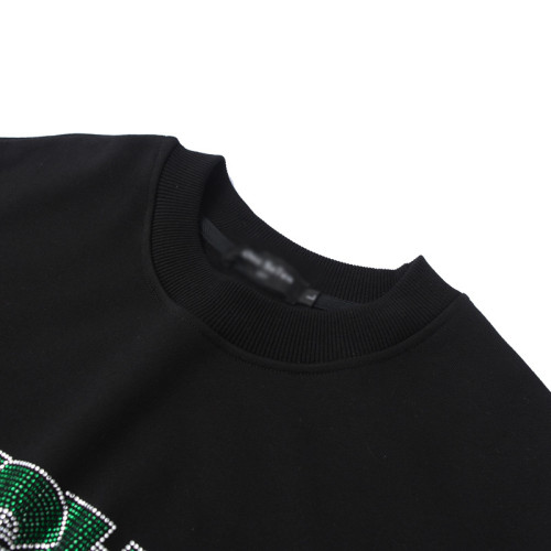 Großhandel maßgeschneiderte schwarze Herren-Sweatshirt mit Strass-Fabrik | Bekleidungsfabrik in China