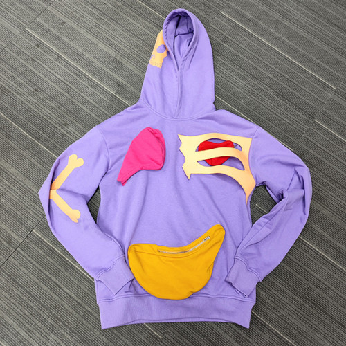 wholesale custom purple sweatshirt mens with plain embroidery factory | clothing factory in china