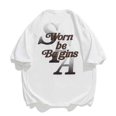 custom white tank top mens with puff printing supplier | wholesale clothing manufacturers in china