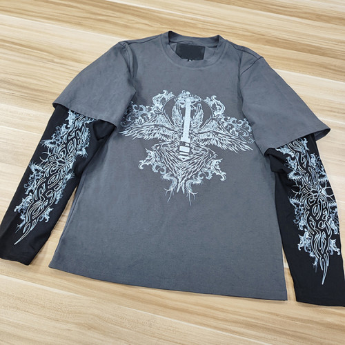 benutzerdefinierte Langarm-T-Shirts für Männer mit Siebdruckfabrik | T-Shirt-Hersteller