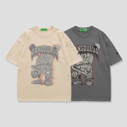 custom black t shirts men with screen printing manufacturer | men's clothing wholesalers