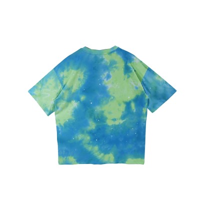 custom mens v neck t shirts with tie-dye supplier | clothing factory in china